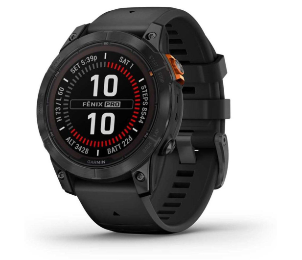 Garmin fenix 7 Pro Solar 47mm czarny - 1150226 - zdjęcie